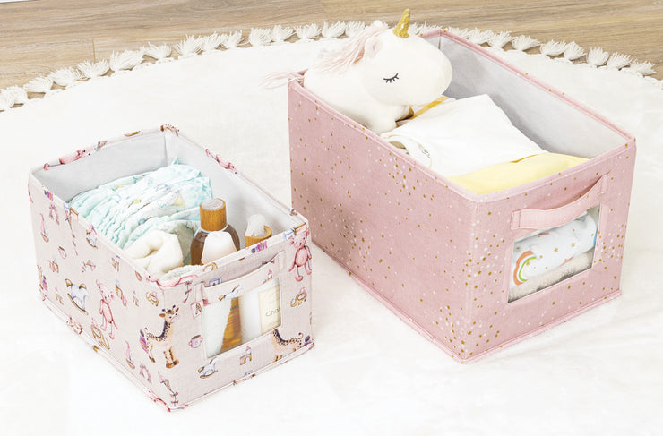 Baby Storage Box with Clear Window - 2 Pcs